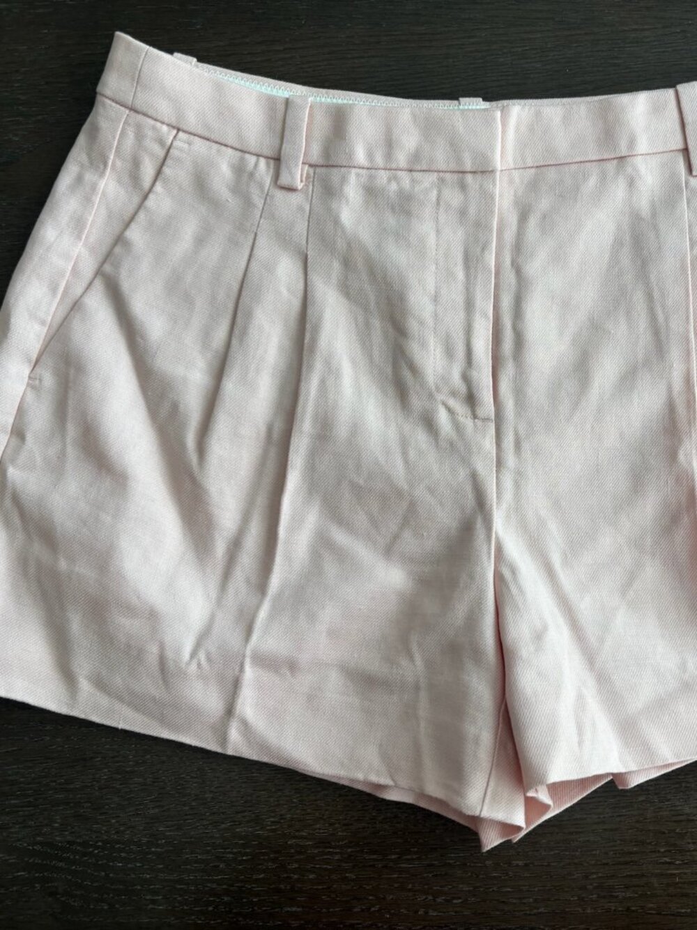 NWT J.Crew Lucia stretch linen blend short pink